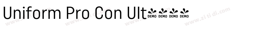 Uniform Pro Con Ult字体转换